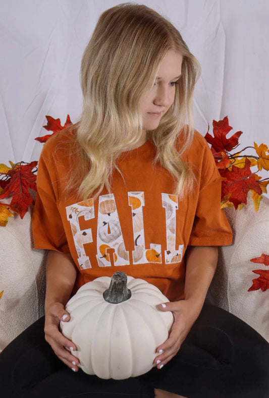 Fall pumpkin tee